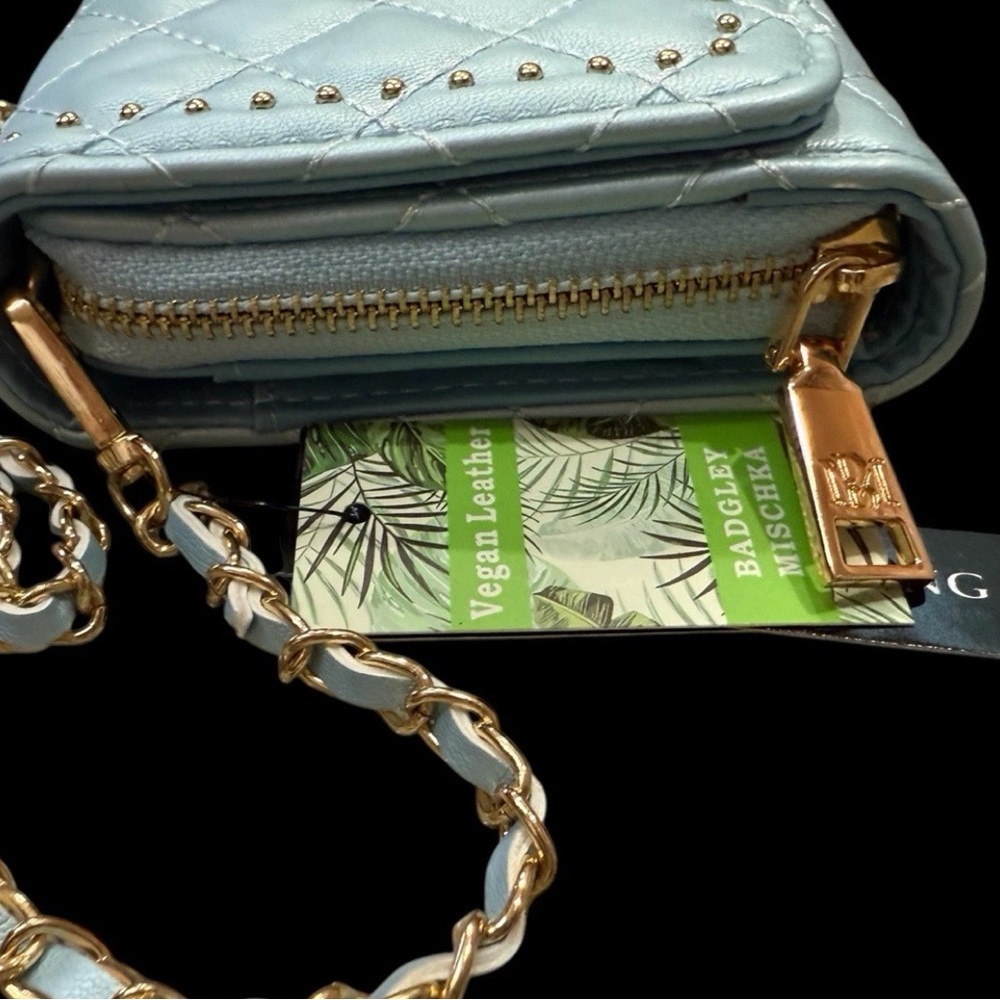 Badgley Mischka Quilted Crossbody Handbag - Picture 7 of 13